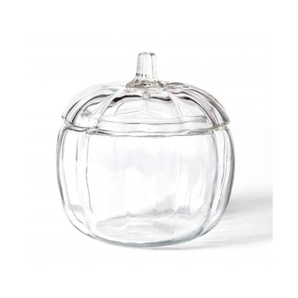 Anchor Hocking Other - Glass Pumpkin Jar Cover Lid Fall Decor Halloween Anchor Hocking 6.5"X 7.5"